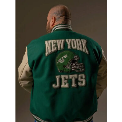 Action Bronson New York Jets Ovo Jacket back