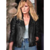 Beth Dutton Yellowstone Black Leather Jacket front