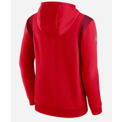 Buffalo Bills Sideline Red Hoodie back