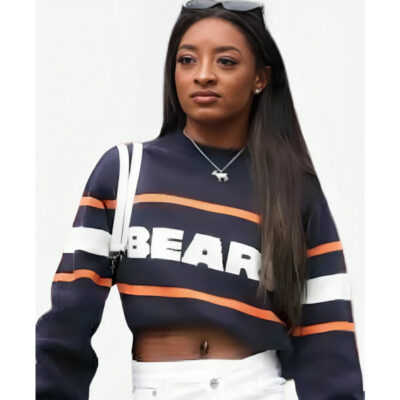 Chicago Bears Simone Biles Blue Sweatshirt front