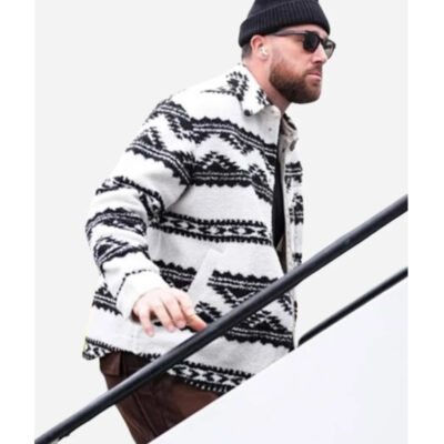 Chiefs vs Broncos Travis Kelce Patterned Jacket side