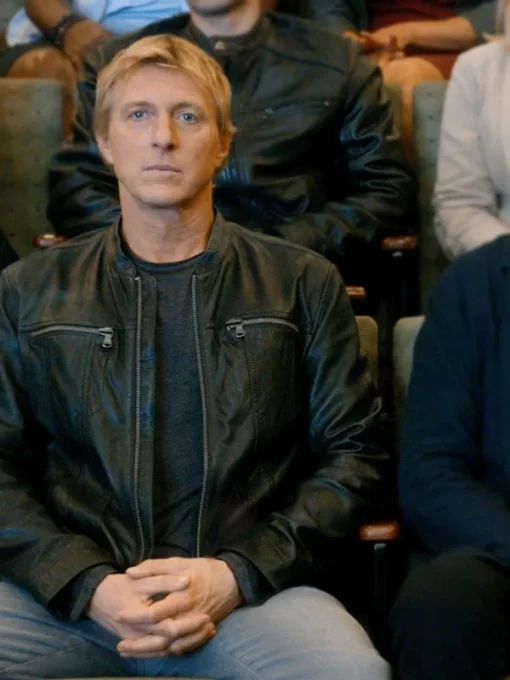 Cobra Kai S03 William Zabka Leather Jacket