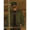 Den Of Thieves Evan Jones Green Bomber Jacket front