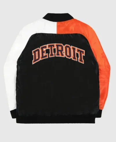 Detroit Tigers Varsity Satin Full snap Jacket Back 600x729 1