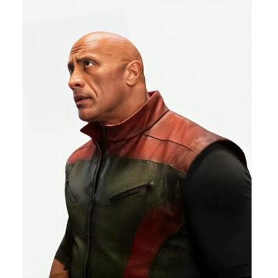 Dwayne Johnson Red One Leather Vest front1