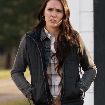 Eden Brolin Yellowstone Puffer Vest front