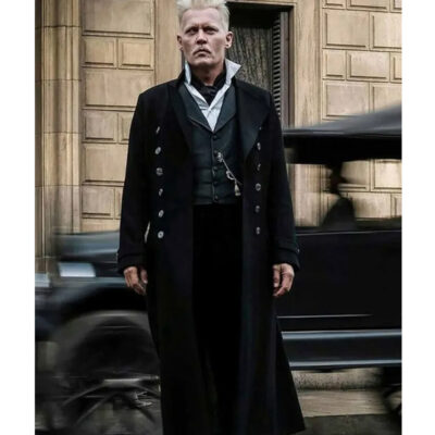 Fantastic Beasts 2 Black Wool Trench Coat front1