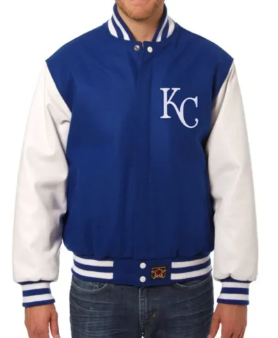 Kansas City Royals Two tone Wool And Leather Jacket 600x729 1