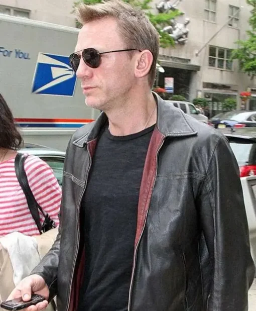 Layer Cake Daniel Craig Leather Jacket For Sale