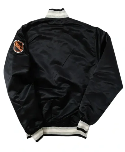 Los Angeles Kings Vintage Starter Black Satin Jacket Back