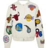 Mateo NBA Patch White Leather Jacket 600x789 1