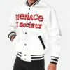 Menace to Society White Varsity Jacket