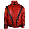 Michael Jackson Red Leather Jacket front