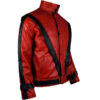 Michael Jackson Red Leather Jacket side