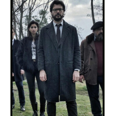 Money Heist El Professor Wool Coat