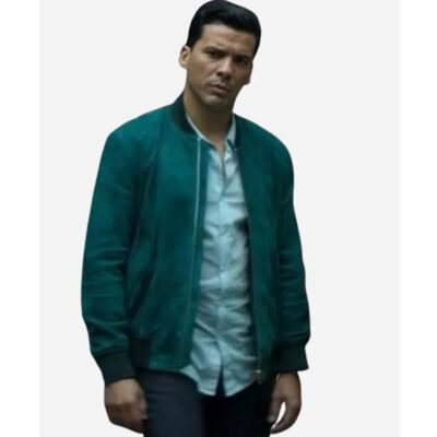 Paris Has Fallen Tewfik Jallab Green Bomber Jacket front