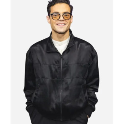 Rami Malek The Amateur Black Jacket front