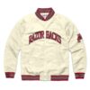 Razorback Graduate Cream Satin Varsity Jacket