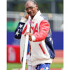 Snoop Dogg US Olympic 2024 Bomber Leather Jacket side