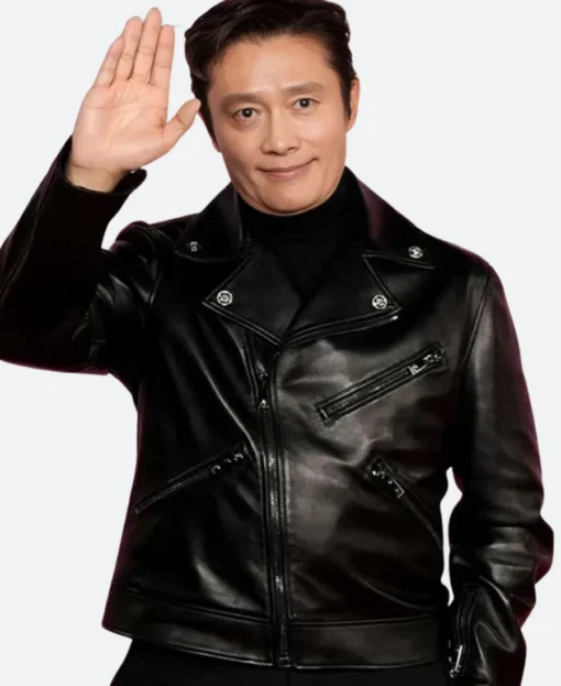 Squid Game S02 Lee Byung hun Premiere Leather Jacket