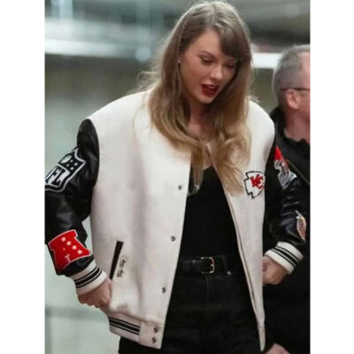 Taylor Swift NFL Kansas City Chiefs Letterman Jacket front