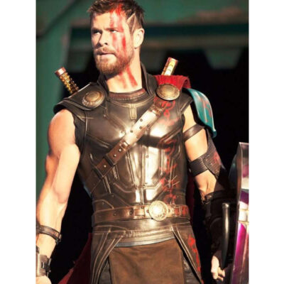 Thor Ragnarok Chris Hemsworth Brown Vest front1