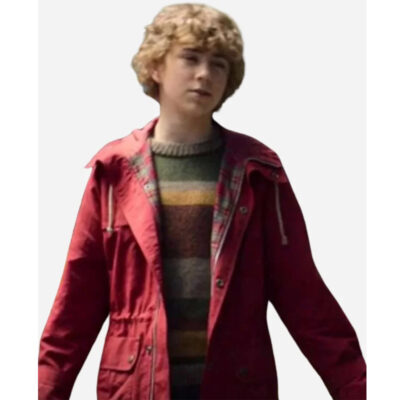 Walker Scobell Percy Jackson and the Olympians Red Jacket front