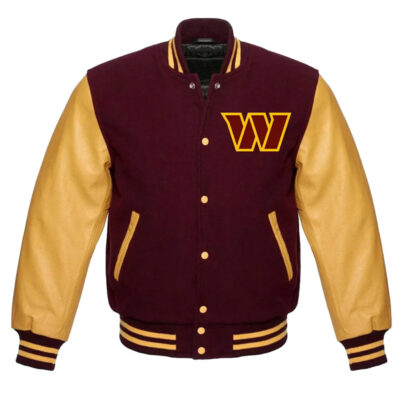 Washington Commanders Letterman Jacket front