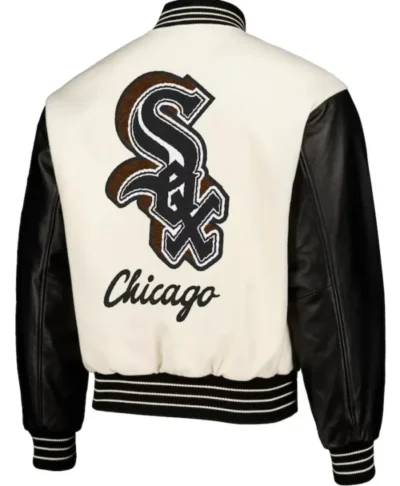 White And Black Chicago White Sox Varsity Jacket