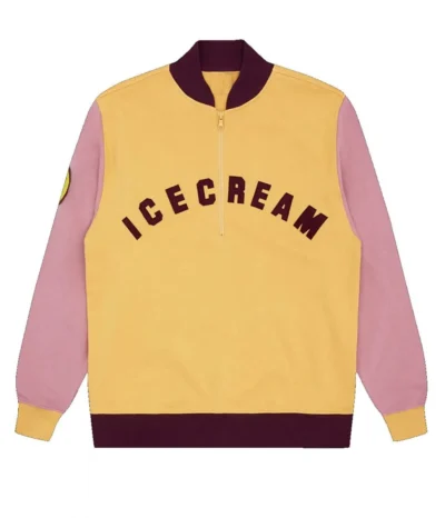 BBC Half Zip Yellow and Pink Jacket