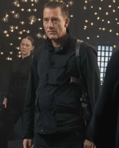 Clive Owen Cleaner Black Cotton Jacket