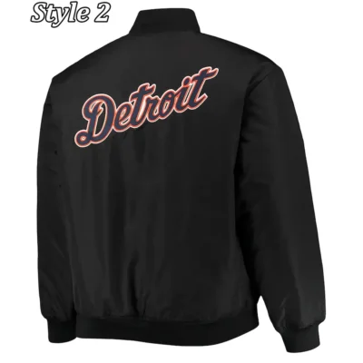 Detroit Tigers Satin Black Jackets