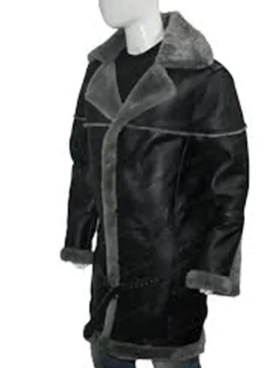 Josh Shearling Fur Lapel Collar Sheepskin Leather Coat 600x789 1