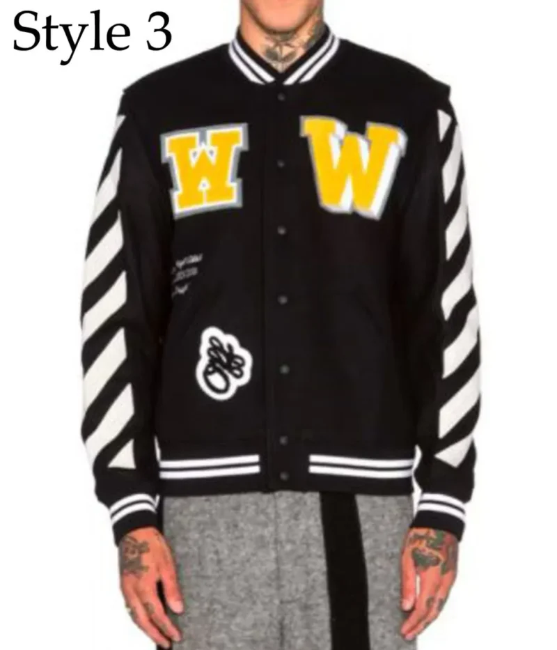 Off White 2015 Virgil Abloh Wool Black Jacket
