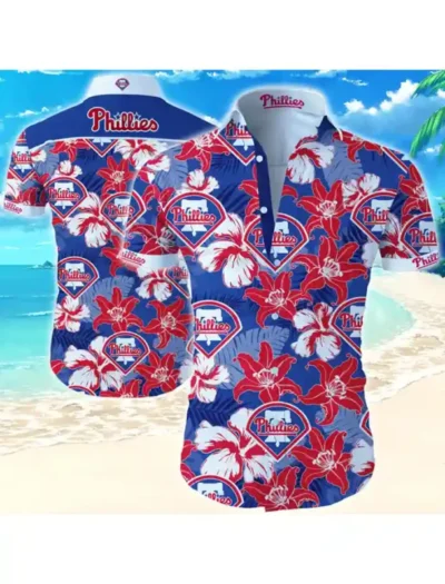 Philadelphia Phillies Hawaiian Cotton Shirt