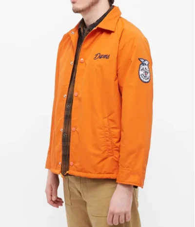 Rats Coach Full Snap Orange Jacket