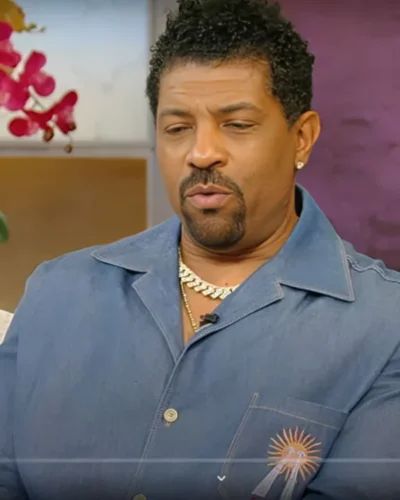 Tamron Hall Show Deon Cole Blue Denim Embroidered Shirt 600x750 1